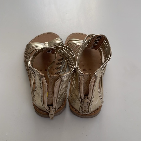 Seychelles NWOT Gold gladiator toddler sandals - Picture 3 of 7